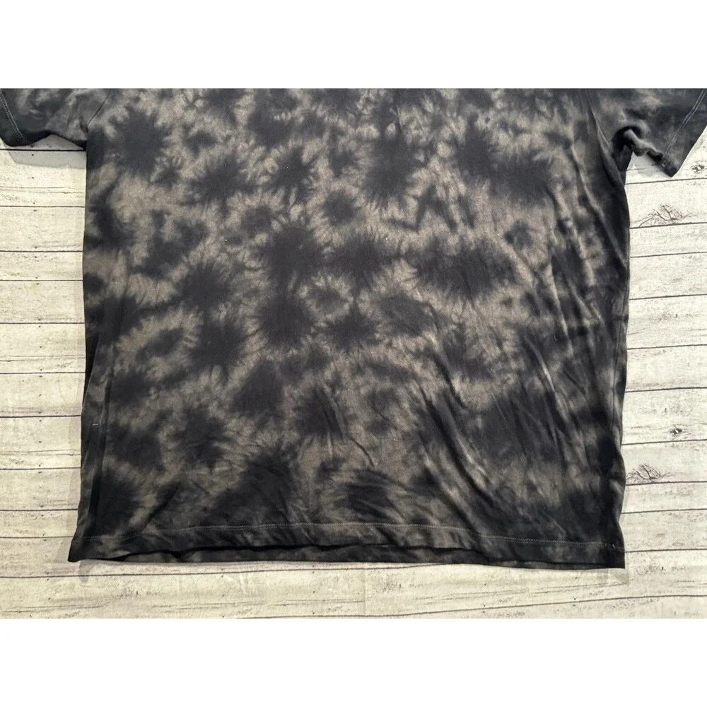 True Religion Mens Tie Dye T Shirt Size XXXL 3XL Black World Tour Graphic Tee